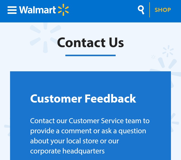 Walmart Customer Care Number